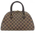 Louis Vuitton Libera MM Mini Boston Bag Damier Canvas Brown Gold