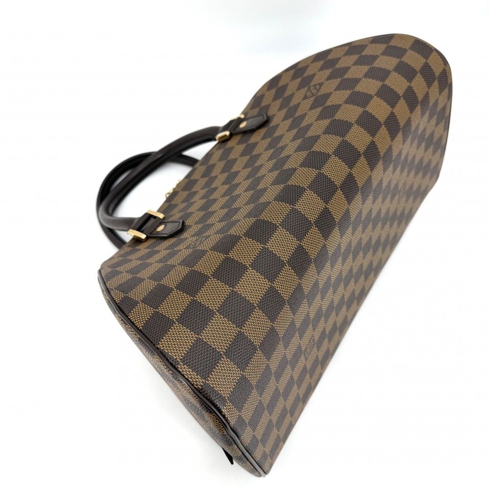 Louis Vuitton Libera MM Mini Boston Bag Damier Canvas Brown Gold — view 3