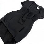 Chanel Dress Short Sleeve 36 Black Silk All Season — view 5