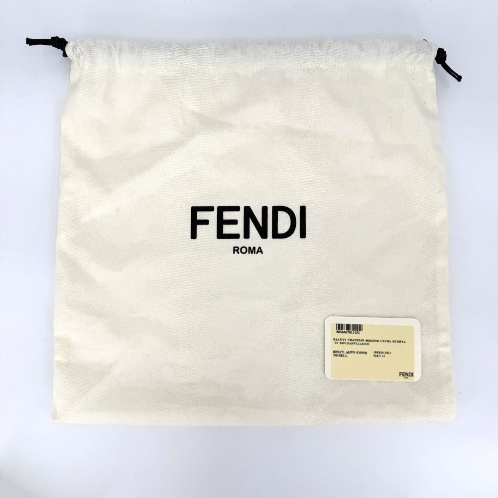 Fendi Pouch FF Beauty MM Makeup Case Polyamide Purple Gold — view 7