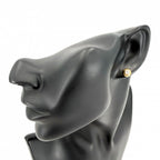 Louis Vuitton Earrings Puss Dreille Clou Round 18k YG Gold Diamond — view 2