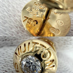 Louis Vuitton Earrings Puss Dreille Clou Round 18k YG Gold Diamond — view 5