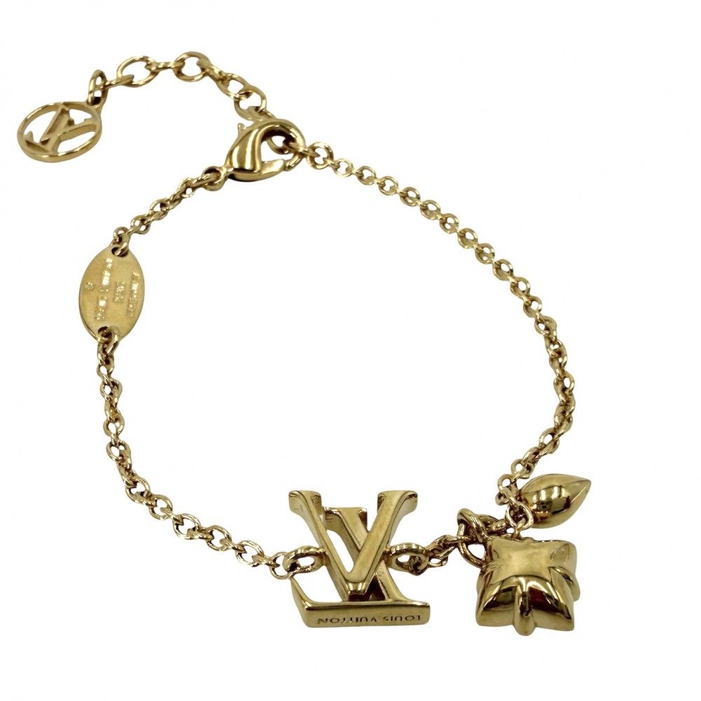 Louis Vuitton Bracelet Monogram Flower Loulou Glam Star Gold — view 2