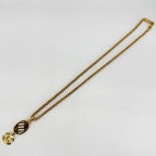 Chanel Necklace CC Logo Long Tiger Eye Gold — view 4