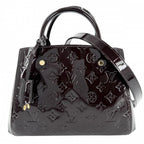 Louis Vuitton 2-Way Montaigne BB Shoulder Bag Crossbody Purple Monogram Vernis