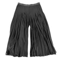 Chanel Pants Pleated Trousers Vintage 38 Black Polyester Wool