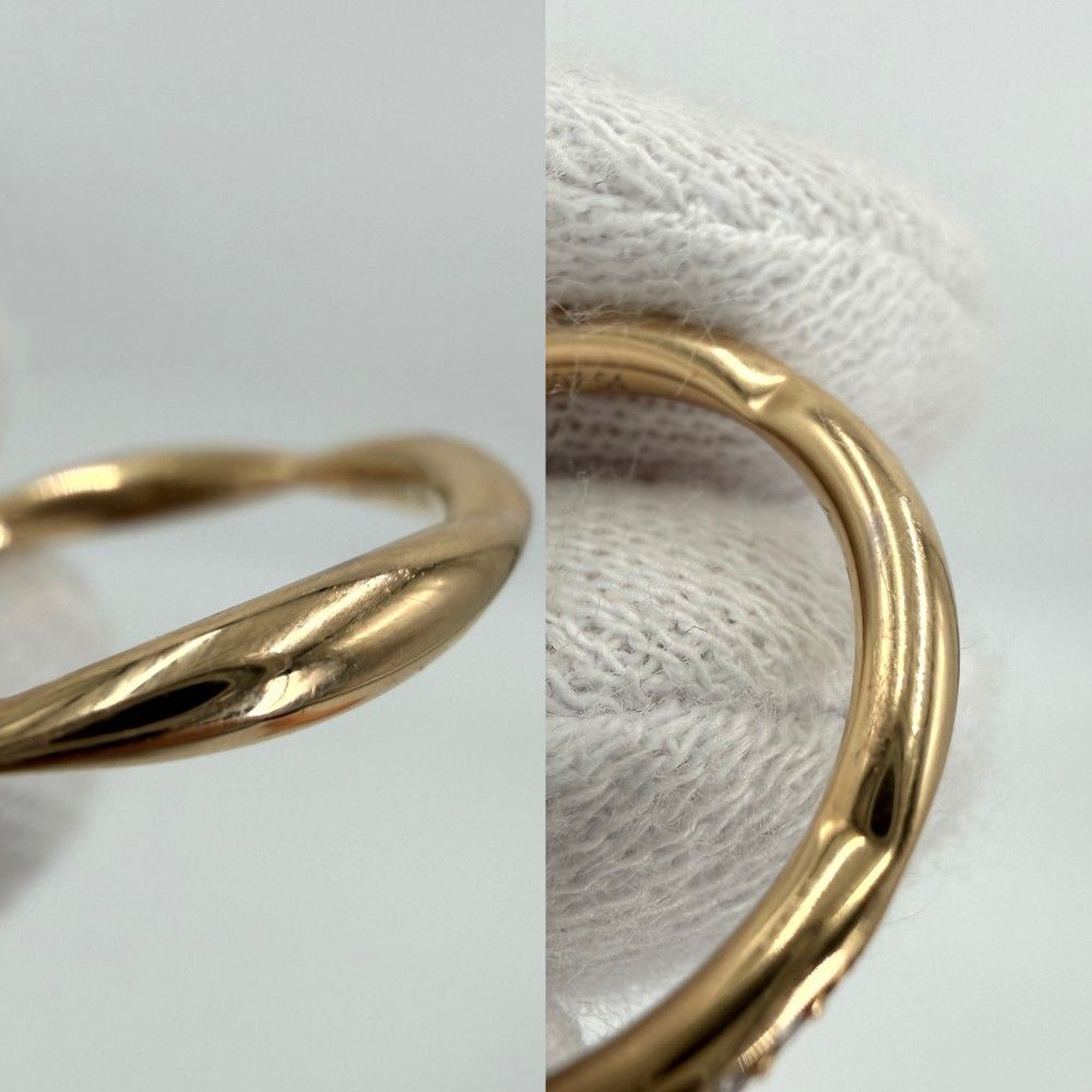 Chanel Ring Camellia Collection Half Eternity 54 18k PG Gold Diamond — view 6