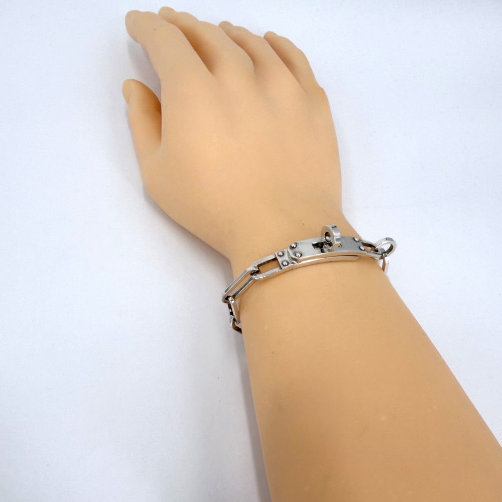 Hermes Bracelet Chain Kelly Simple Tour 19 925 Sterling Silver — view 3