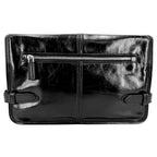 Prada Shoulder Bag Triangle Logo Soft Looks Leather Crossbody Black Silver — view 2