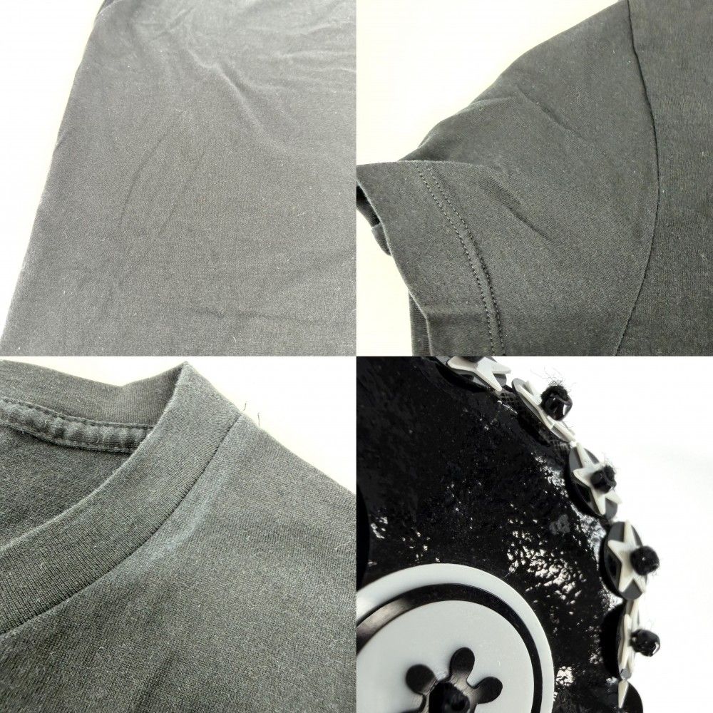 Chanel Short Sleeve T-Shirt CC Logo Top with Corsage 38 Black Cotton Summer — view 5