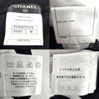 Chanel Short Sleeve T-Shirt CC Logo Top with Corsage 38 Black Cotton Summer — view 3