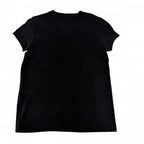 Chanel Short Sleeve T-Shirt CC Logo Top with Corsage 38 Black Cotton Summer — view 2