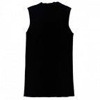 Chanel Tank Top Sleeveless Top 42 Black Cotton Summer — view 2