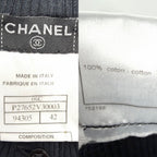 Chanel Tank Top Sleeveless Top 42 Black Cotton Summer — view 3