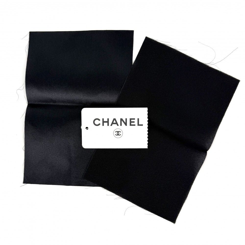 Chanel Tank Top Sleeveless Top CC Logo Lace 38 Black Silk Summer — view 8