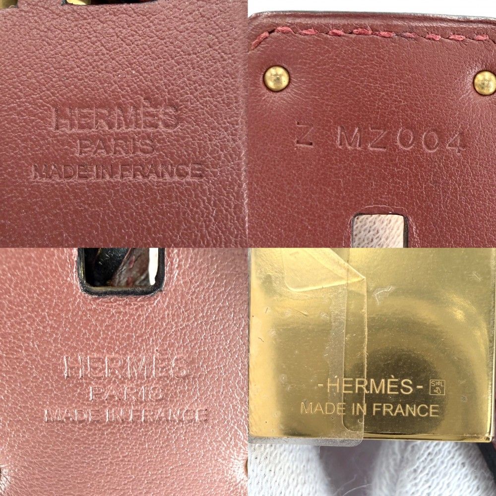 Hermes Necklace O'Kelly GM Pendant Long Leather Brown Gold — view 3
