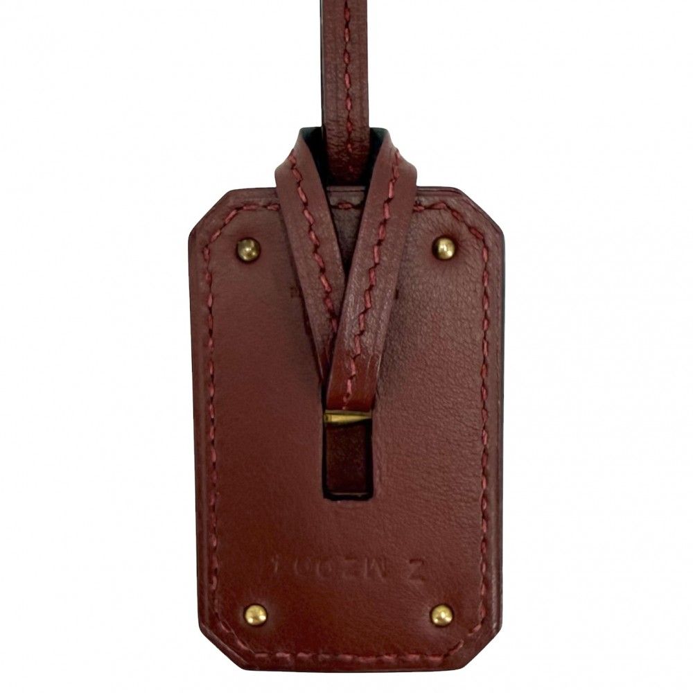 Hermes Necklace O'Kelly GM Pendant Long Leather Brown Gold — view 2