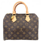 Louis Vuitton Monogram Speedy 25 Mini Boston Bag Brown Gold — view 2