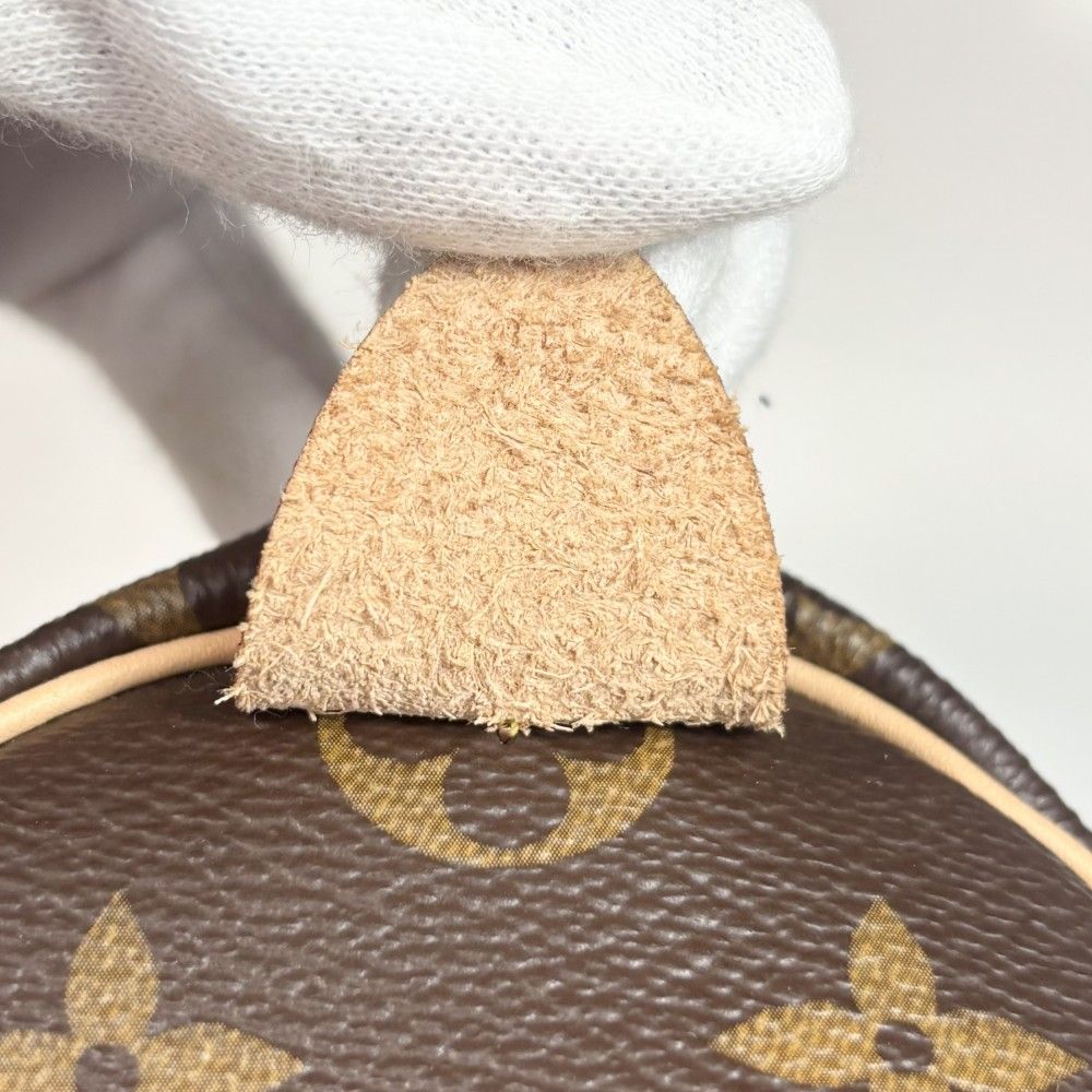 Louis Vuitton Monogram Speedy 25 Mini Boston Bag Brown Gold — view 7
