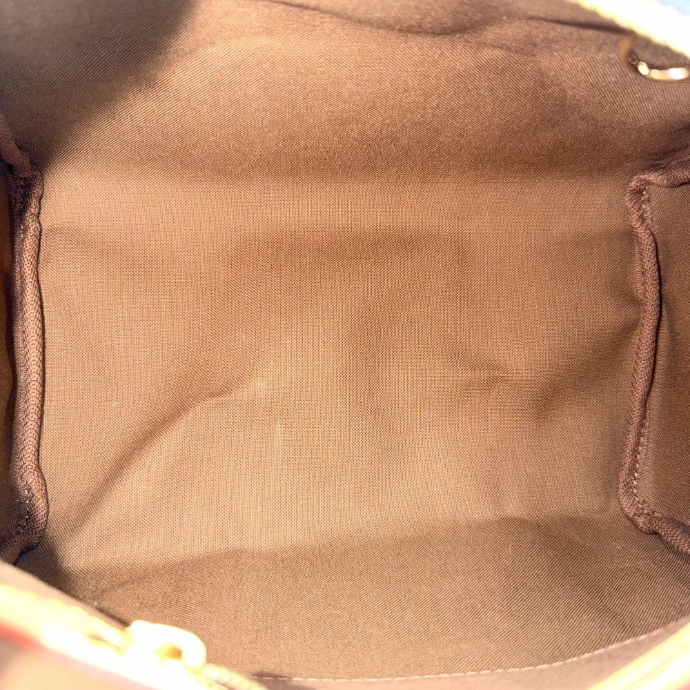 Louis Vuitton Monogram Speedy 25 Mini Boston Bag Brown Gold — view 4