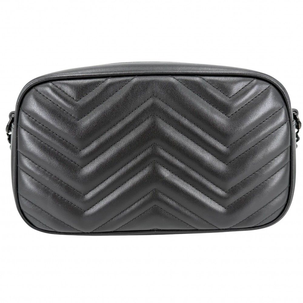 Gucci Shoulder Bag GG Marmont Small Quilted Crossbody Leather Black — view 2