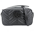 Gucci Shoulder Bag GG Marmont Small Quilted Crossbody Leather Black