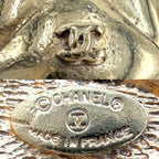 Chanel Bangle Bracelet CC Logo Vintage Quilted Gold Plated — view 4