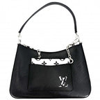 Louis Vuitton Handbag Marelle Noir Epi Leather Black Silver