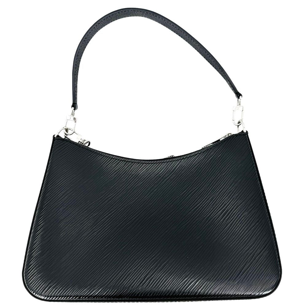 Louis Vuitton Handbag Marelle Noir Epi Leather Black Silver — view 2
