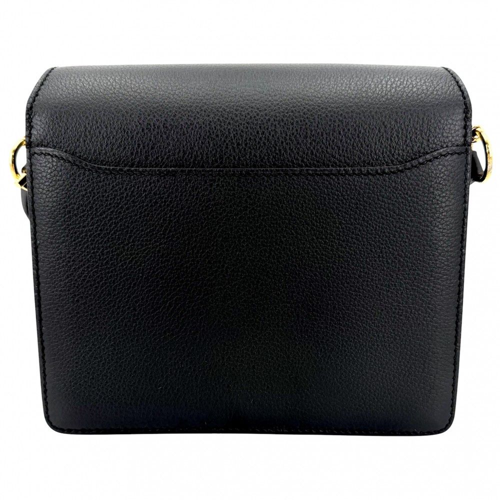 Hermes Shoulder Bag Sac Roulis Mini Crossbody Leather Black Gold — view 2