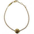 Loewe Bracelet Anagram Pebble Star 925 Sterling Silver Gold