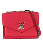 Louis Vuitton Shoulder Bag Chain My Lock Me BB Bag Crossbody Leather Red Silver
