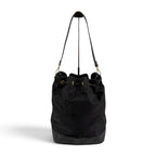 Prada Triangle Logo Hobo Black Nero Tessuto — view 2
