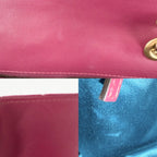 Gucci Shoulder Bag GG Marmont Quilted Chain Crossbody Embroidery Velour Leather — view 7
