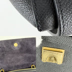 Celine 2-Way Belt Bag Leather Black Gold — view 6