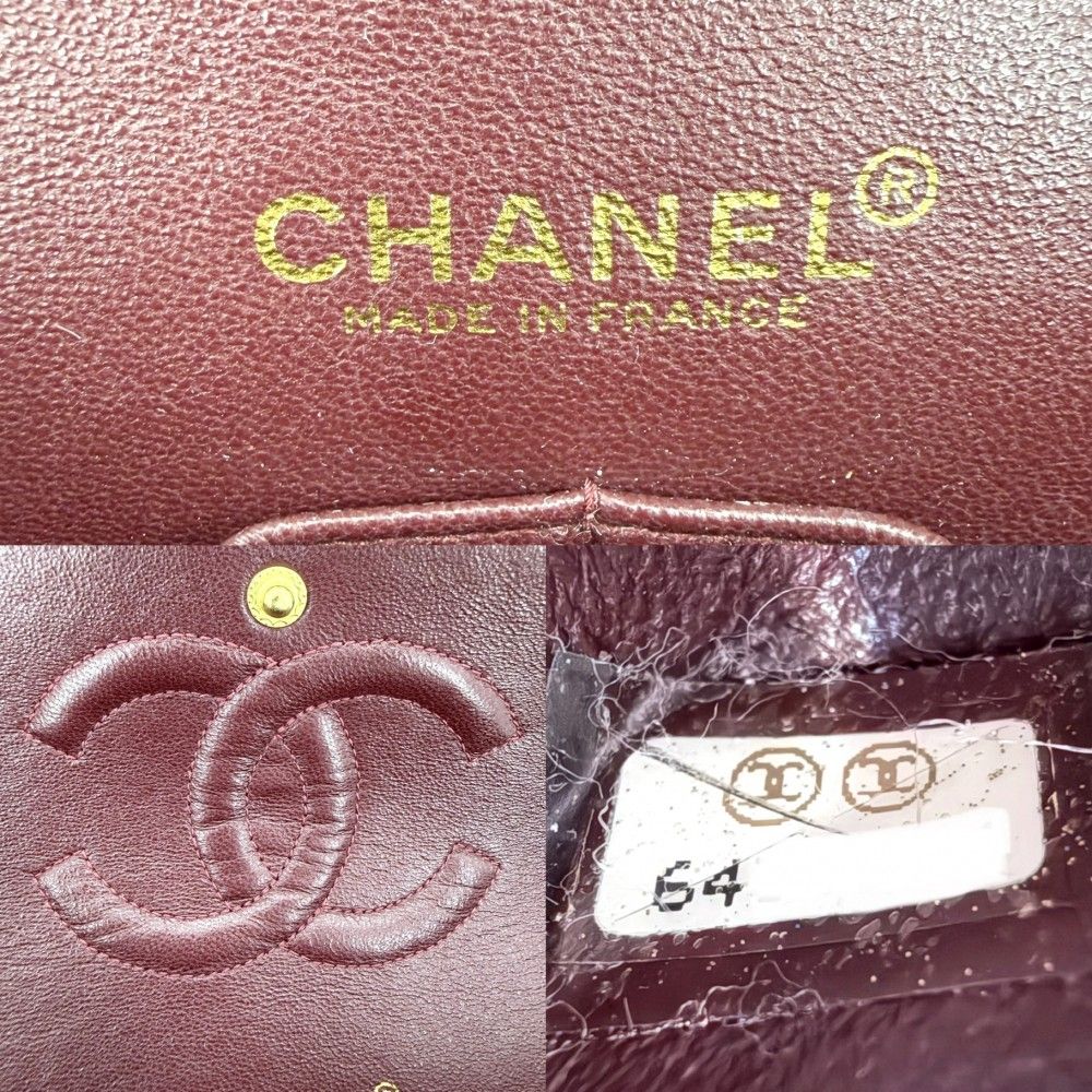 Chanel Shoulder Bag Quilted 25 Double Chain Flap Crossbody CC Logo Turnlock — view 6