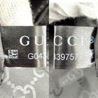 Gucci Tote Sherry Line Handbag Nylon Black Silver — view 6