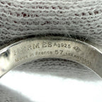 Hermes Ring Collier de Chien 57 925 Sterling Silver — view 3