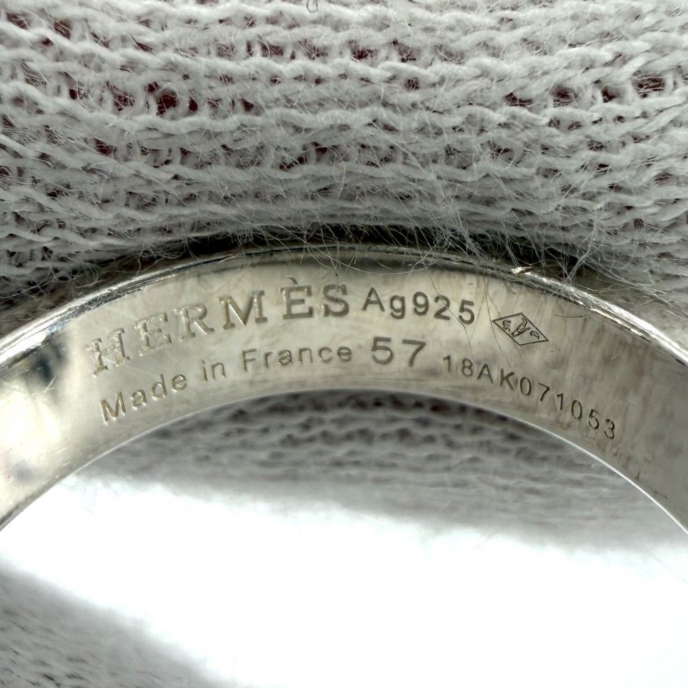 Hermes Ring Collier de Chien 57 925 Sterling Silver — view 3