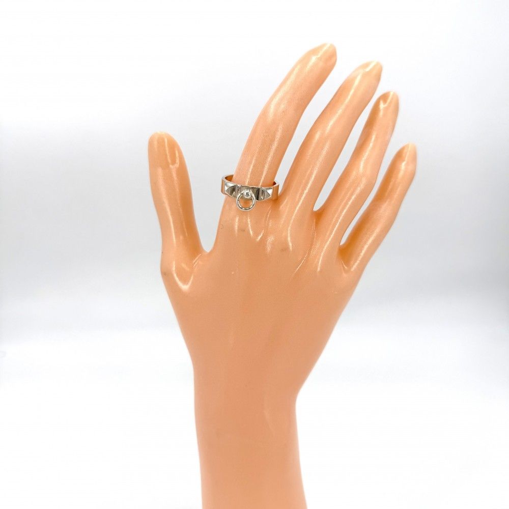 Hermes Ring Collier de Chien 57 925 Sterling Silver — view 2