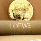 Loewe Shoulder Bag Anagram Pebble Dice Pocket Crossbody Leather Beige Gold — view 5