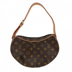 Louis Vuitton Shoulder Bag Pochette Croissant Bag Monogram Canvas Brown Gold
