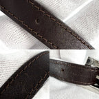 Fendi Shoulder Bag Zucca Canvas Leather Brown Silver — view 8