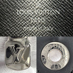 Louis Vuitton Clutch Damier Graphite Pochette Voyage MM Second Black Silver — view 5