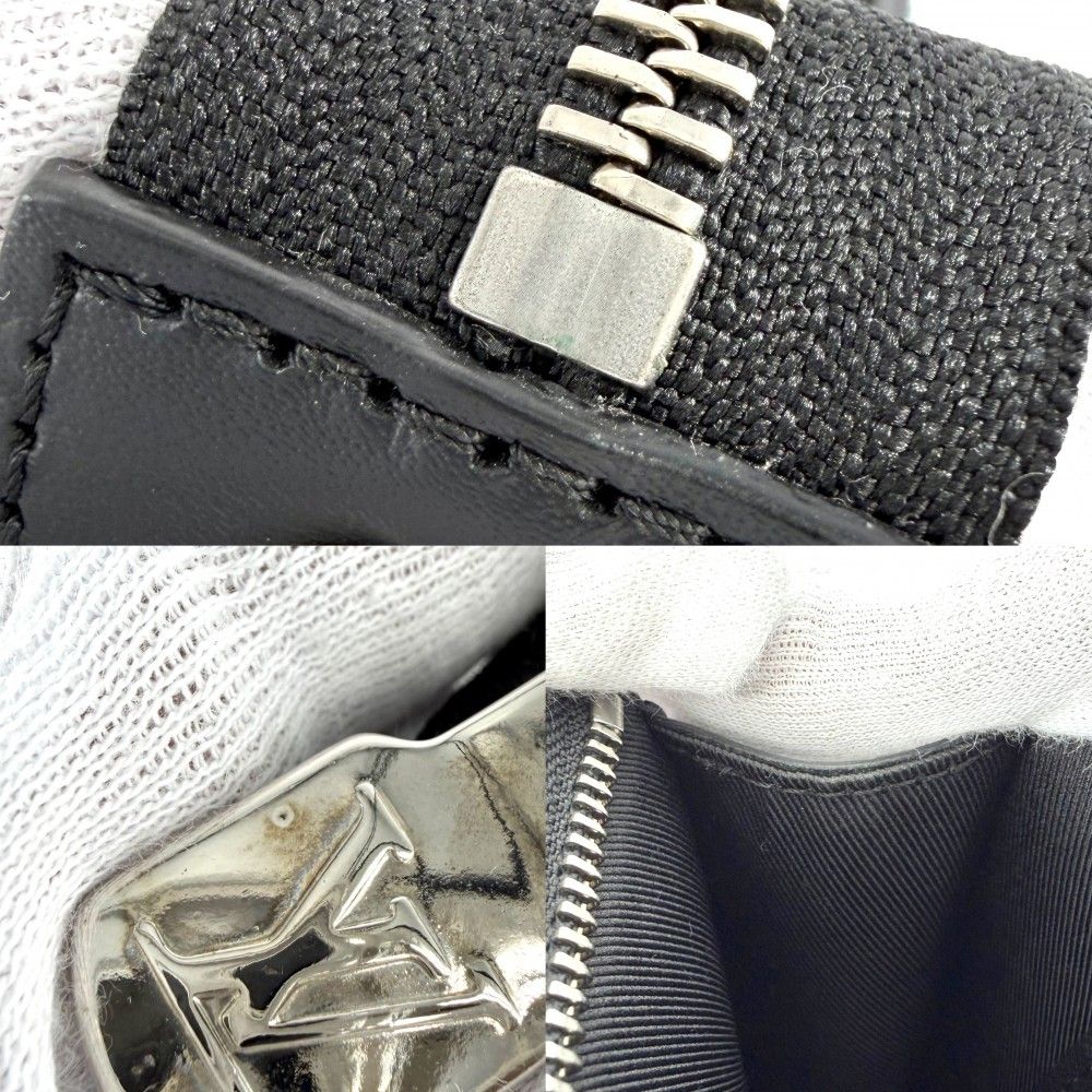 Louis Vuitton Clutch Damier Graphite Pochette Voyage MM Second Black Silver — view 6
