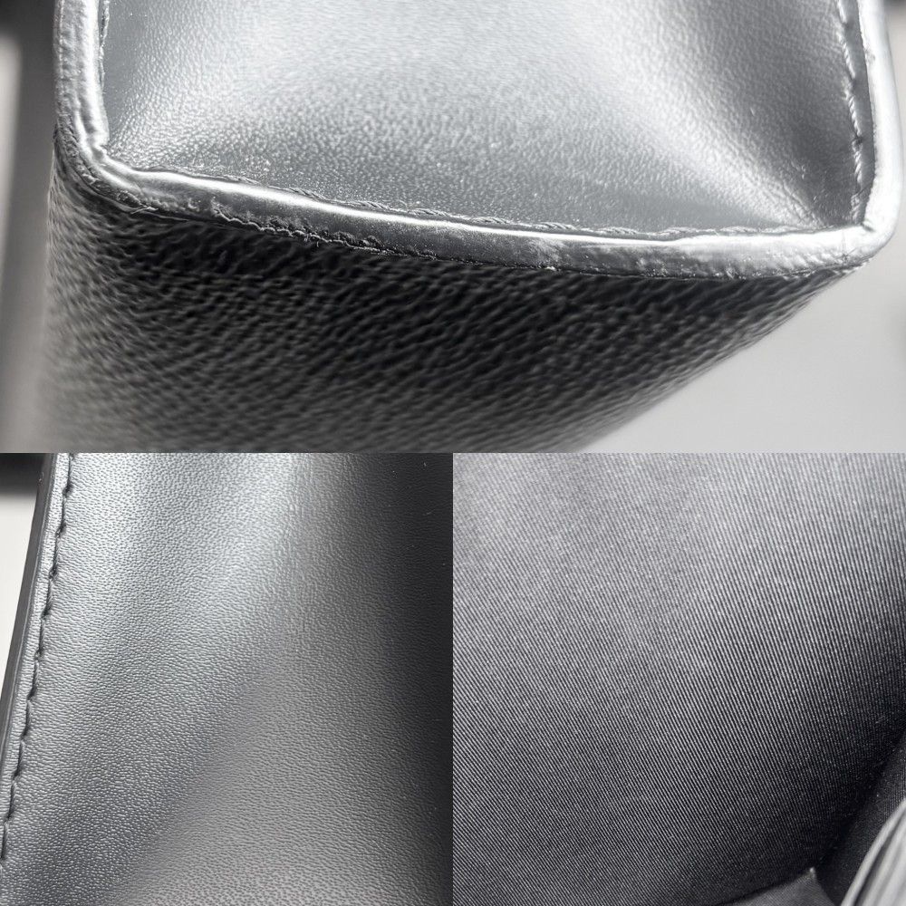 Louis Vuitton Clutch Damier Graphite Pochette Voyage MM Second Black Silver — view 7