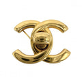 Chanel Brooch CC Logo Turnlock