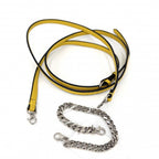 Fendi 2-Way Micro Mini Shoulder Bag Crossbody Mamma Bucket Leather Yellow Silver — view 8