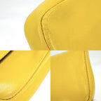 Fendi 2-Way Micro Mini Shoulder Bag Crossbody Mamma Bucket Leather Yellow Silver — view 6