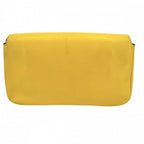 Fendi 2-Way Micro Mini Shoulder Bag Crossbody Mamma Bucket Leather Yellow Silver — view 2